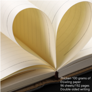 Notebook business retro simple notebook office notepad coffee color A5 kraft paper gift box