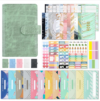 A6 YMX-012 Patchwork Macaron Loose-leaf Notebook Cash Budget Financial Planning Handbook