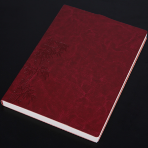 3 books for sale Notebook student notepad diary business record book PU notebook, cover color: A5 embossed bitter tea red
