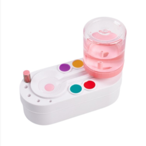 2nd generation brush brush cleaner, water circulation brush cleaner, brush washer with water container