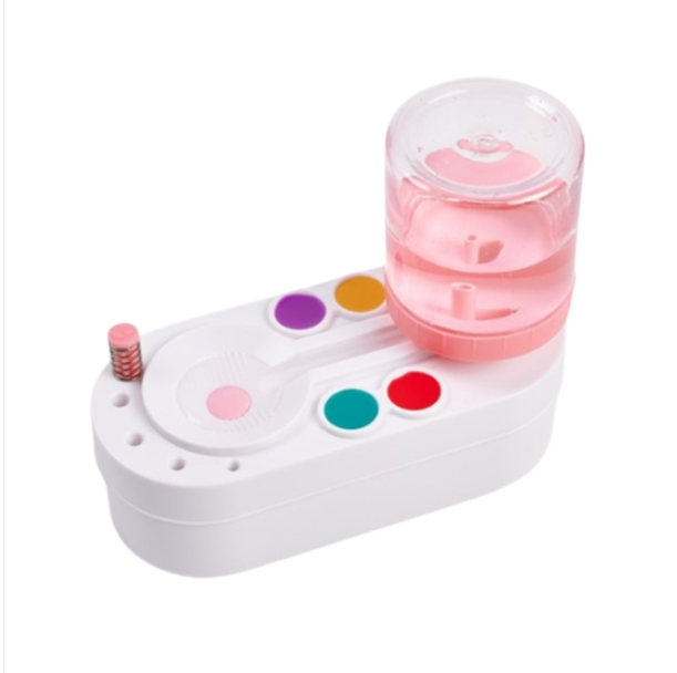 2nd generation brush brush cleaner, water circulation brush cleaner, brush washer with water container