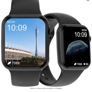 Smartwatch DT100 Relógio Inteligente Bluetooth Chamada Personalizado 1.75″ Relógio Dinâmico rosto ip68 à prova d água Smartwatch masculino femini