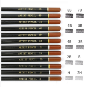28 Pieces Set Sketch Drawing Pencil Set 2H-8B Pencils for Art Drawing