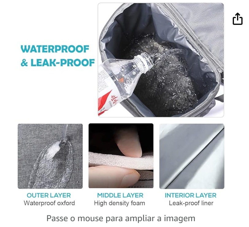 saco de isolamento, Moniss Mochila Cooler Mochila Isolada À Prova D' Água à Prova de Vazamento Bolsa Cooler para Homens Mulheres para Piqueniques