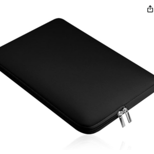 Capa para laptop LEORX com superfície para 13 polegadas MacBook Mac Air/Pro/Retina (Preto)