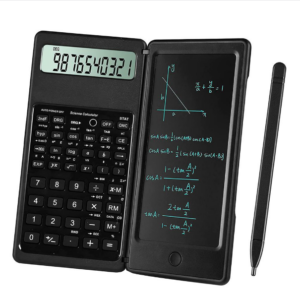 Functional 6-inch portable foldable LCD tablet calculator for learning, business and office use