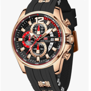 MINI FOCUS Relógio Masculino Cronógrafo À Prova D’água Sport de Analógico Quartzo de Relógio Silicone Pulseiras Moda Relógios de Pulso Masculinos