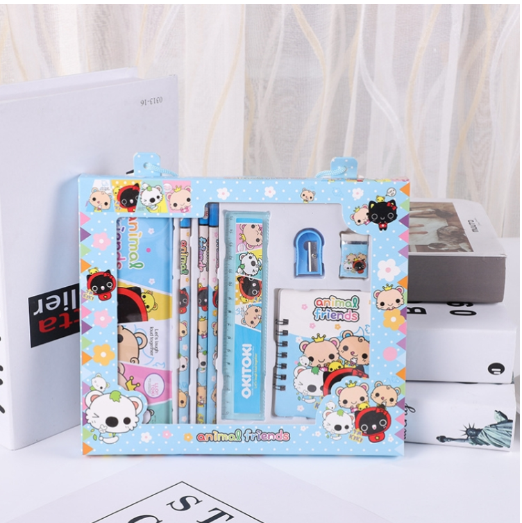 2 Sets Sold 8899 Elementary School Activity Prizes Cartoon Stationery Gifts Children's Stationery Sets