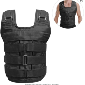 Tomshin Carregamento máximo 50kg ajustável peso colete jaqueta peso de exercício Oxford carregando pano de treinamento de força (vazio)