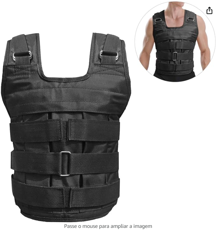 Tomshin Carregamento máximo 50kg ajustável peso colete jaqueta peso de exercício Oxford carregando pano de treinamento de força (vazio)