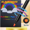 8 Colors Rainbow Pencil Set Blackwood Colored Pencils Painting Doodle Colored Pencils