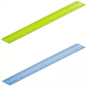Soft Ruler Student Flexible Ruler Tape Measure Ruler Straight Ruler Office School Supplies, Length:20cm (Blue/Green Randomized)