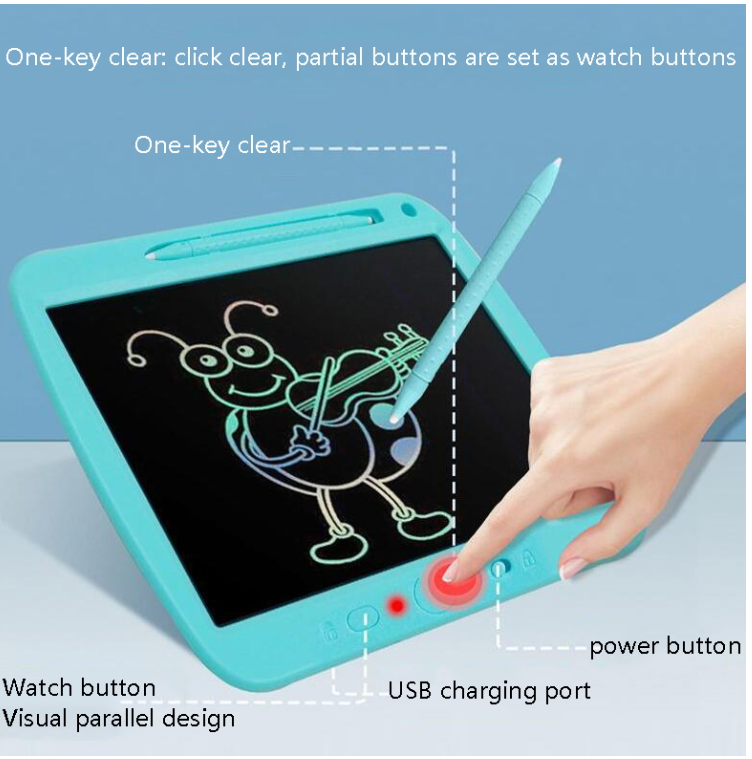Children's LCD Drawing Board Electronic High Glossy Writing Board Smart Rechargeable Handwriting Board, Style: 11.5 inch