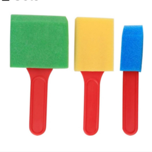2 sets of sale sponge painting brush children’s art painting stamp tools (3 pieces / set sheet brush)