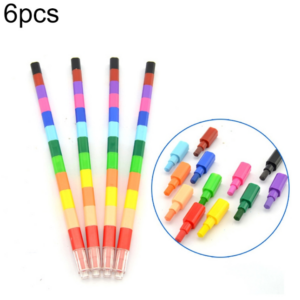 6pcs for sale Creative block crayons 12 colors children’s drawing educational toys