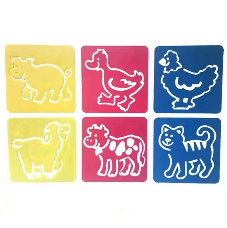 DIY Painting Templates for Kids Colorful Skeleton Copy Boards