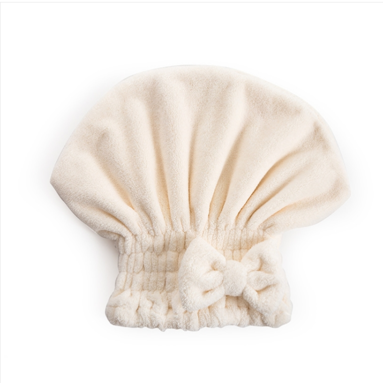 Coral Velvet Soft Absorbent Dry Hair Cap Lint Free Coral Velvet Shower Cap