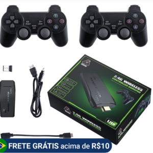 Videogame Stick 10mil 2 Wireless Controls Console Original Portable Retro Games Old Alex