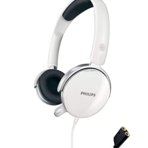 PHILIPS SHM7110U Wired PC Headset with Microphone for Conference Calls, Zoom, Skype, Google Meet, Online Mute and Volume Control, 40mm Drivers with Ba
