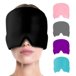 Gel Ice Compress Headgear Cold Compress Cooling Eye Mask Headache Hot and Cold Compress Headgear.