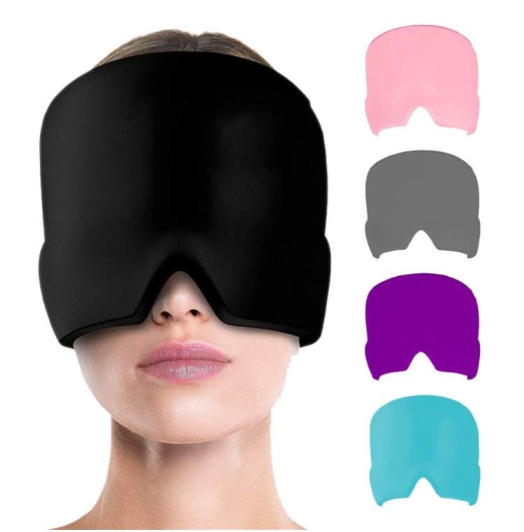 Gel Ice Compress Headgear Cold Compress Cooling Eye Mask Headache Hot and Cold Compress Headgear.