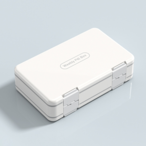 24 Compartments Large Capacity Sealed Pill Box 7 Days a Week Morning, Midday and Evening Portable Pill Boxes