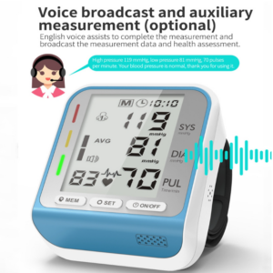 JZ-253A Automatic Electronic Blood Pressure Monitor Intelligent Wrist Indicator Blood Pressure Monitor