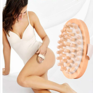 Soothing Body Massage Brush Wooden Airbag Air Massager