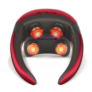 4-Head Shoulder & Neck Massager Department Pulse Neck Protector (Red)