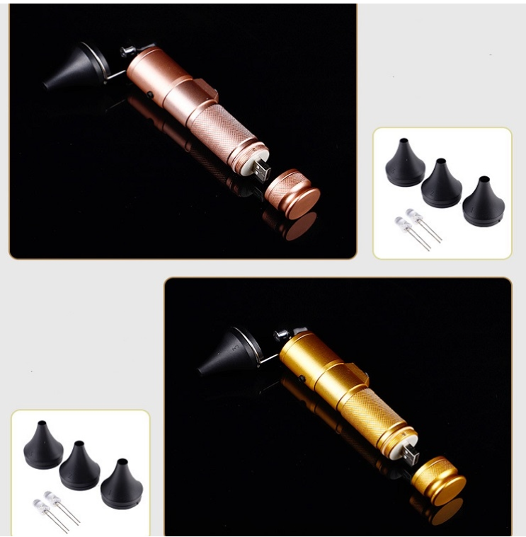 Ear picking hand held light USB rechargeable otoscope