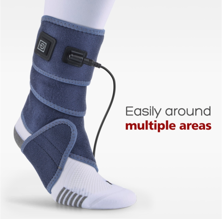 Multi-function electric heating elbow, wrist, ankle and leg brace straps