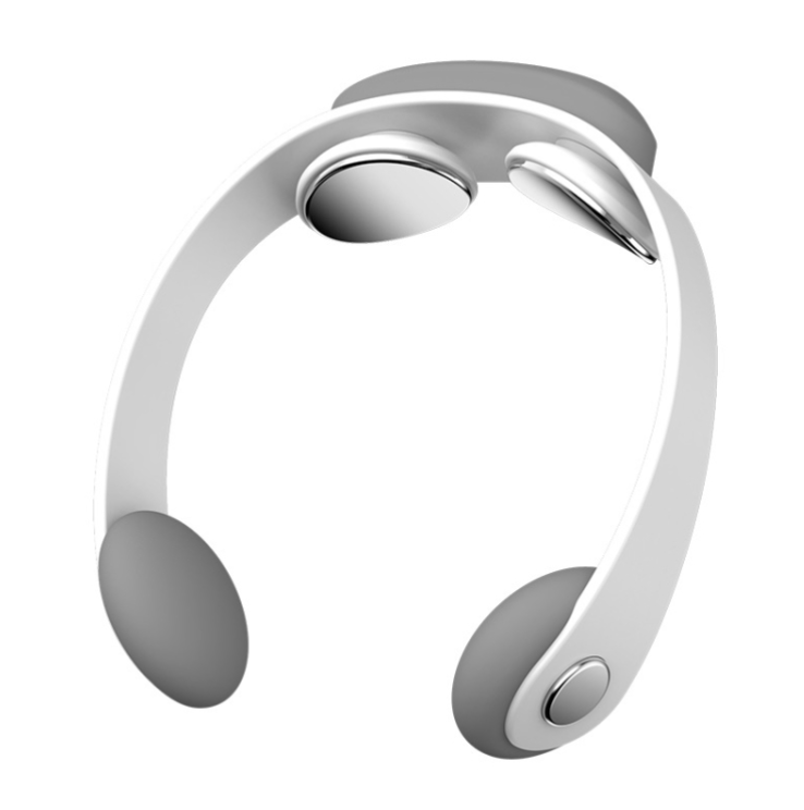 Cervical Massager TENS Microcurrent Pulse Hanging Neck Massager (White)