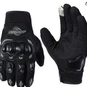 ERYUE Luvas De Equitação,Luvas Otociclismo Rider Antiderrapante Anti-Queda Quatro Estações Universal Respirável Tela Touch Screen Luvas M, Preto