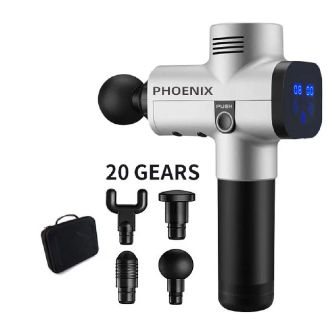 Phoenix A2 Massage Gun Muscle Relaxation Deep Tissue Massager Dynamic Therapy Vibrator Shaping Pain Relief Back Foot Massager