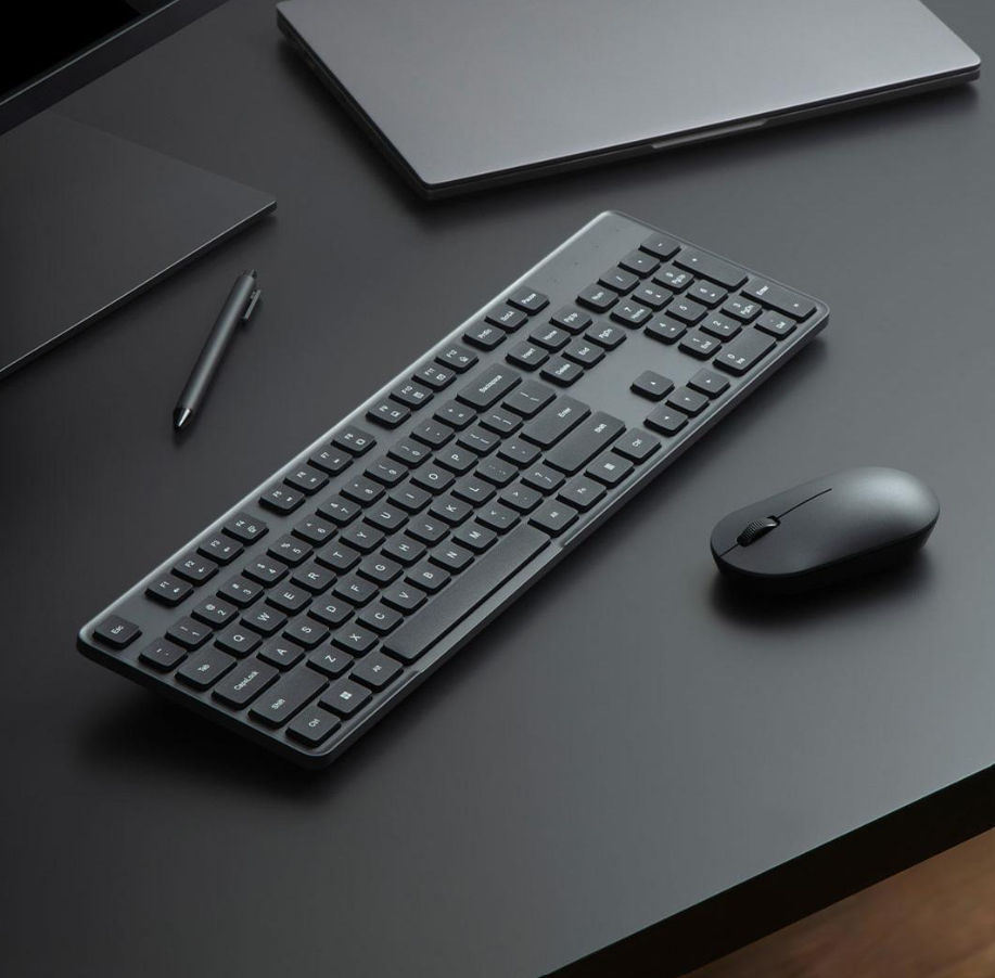Original Xiaomi Wireless Keyboard & Mouse Set 2 ,104 keys Keyboard 2.4 GHz USB Receiver Mouse for PC Windows 10