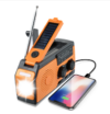 Solar hand crank power generation emergency NOAA radio 5000mah rechargeable treasure power display