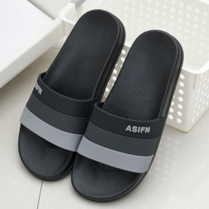 Men’s and women’s slippers summer non-slip couple home out a word slippers