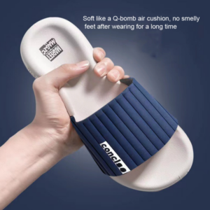 Women’s Slippers Bathroom Bathing One Word Mop Indoor Soft Bottom Sandal Slippers.