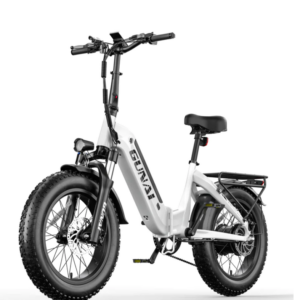 GUNAI GN20 Electric Bike for Adults 20’’ Fat Tire Step-Thru Foldable Commuter Ebike with 48V15AH Built-in Battery