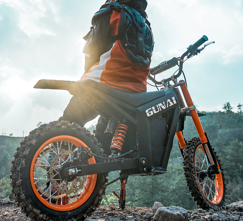 GUNAI GN21 Electric Dirt Bike 1200W 48V 21AH Electric Mountain Motorcycle 55KM/H 150NM