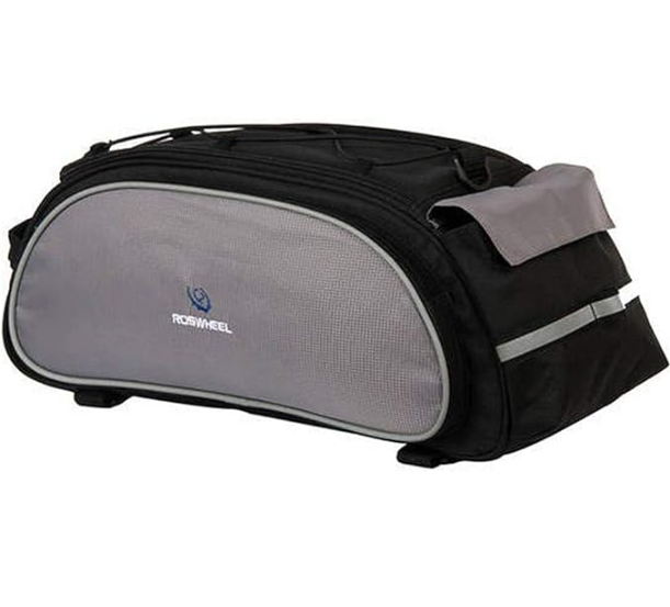Roswheel waterproof bag saddlebag for bike rack mounted black