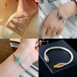 completely Sterling Silver Vintage Open Bracelet Bracelet