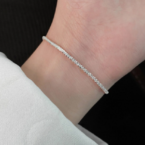 Sterling Silver Gypsophila Beanie Women’s Bracelet