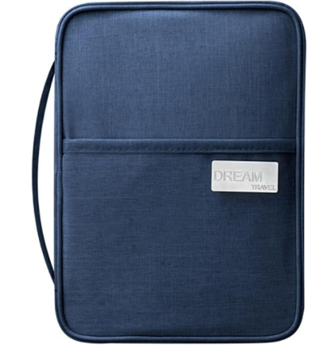 Passport holder, travel passport wallet, waterproof documents, lightweight organizer bag, ideal for cash, airline tickets and Sritob bank cards