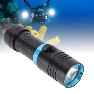 Flashlight, Waterproof Underwater Flashlight, IPX8 100M, Infinitely Dimmable L2 LED, 5000lm Diving Flashlight, Underwater Lights, for Deep Sea Underwa
