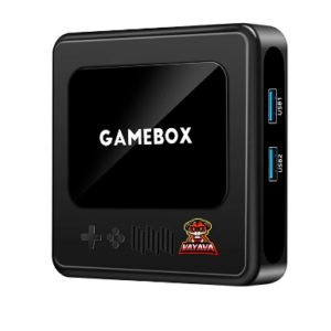 HANHIBR 32GB 128GB 20000 Games Emuelec 4.3 Retro TV Game Console MAME DC FC MD PS Game Box HD TV Game Player with Wireless Controllers – Black 128G