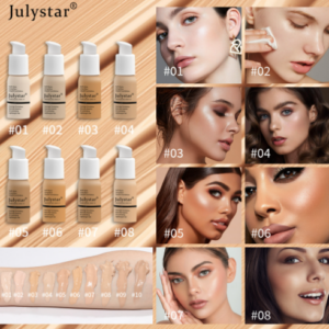 Julystar Oil control foundation foundation cream foundation cream foundation concealer long-lasting non-removing makeup liquid foundation