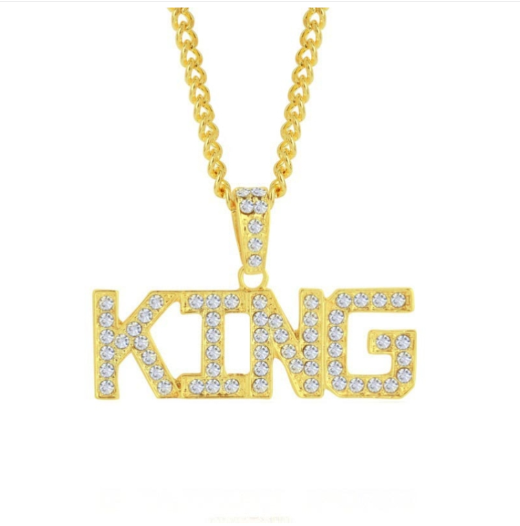 1010401701 KING exaggerated hip hop necklace clavicle chain