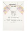 Angel Wings Necklace Guardian Angel Pendant Collarbone Chain Jewelry (Silver)