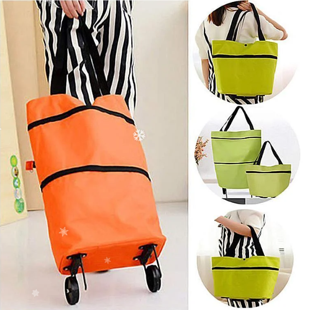 Shopping Bag Folding Green Bag